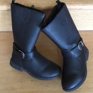 Girls black boots size 12